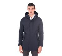 Parka Uomo Invernale con Cappuccio Giubbotto Lungo Elegante Imbottito Slim fit