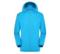 Parka Uomo Invernale Softshell Con Cappuccio Snowboard Inverno Abbigliamento Cerata Da Sci Tattica Cappotto Running Giacca Antipioggia Militare Pioggia Lungo Impermeabile Giubbotto Blu cielo L