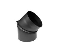 PARKANEX Ginocchio Regolabile 45° a 2 Segmenti Ø130 mm Ginocchio in Acciaio Rivestimento Resistente al Calore per Inserti del Camino Resistente al Calore Durevole per Camino Forno Caldaia Inserto del