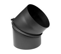 PARKANEX Ginocchio Regolabile 45° a 2 Segmenti Ø150 mm Ginocchio in Acciaio Rivestimento Resistente al Calore per Inserti del Camino Resistente al Calore Durevole per Camino Forno Caldaia Inserto del