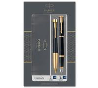 PARKER 2093381 pen set Black Gold 2 pc(s) Nero Tenue, Puntale Dorato 1 unità (Co