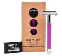 Parker 29L - Rasoio di sicurezza da donna, color lavanda, con apertura a farfalla