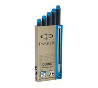 Parker 723477 - Ricambio per penna stilografica blu - pacco da 5 cartucce