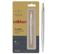 Parker Classico Acciaio Nero Opaco Blu Navy Marrone CT Gt Cromo Finiture IN Oro