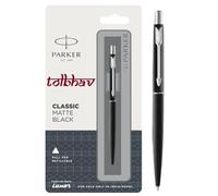 Parker Classico Acciaio Nero Opaco Blu Navy Marrone CT Gt Cromo Finiture IN Oro