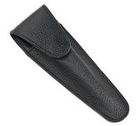 Parker Etui In Vera Pelle Per Rasoio Di Sistema Nero Made In India