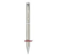 Parker Folio Acciaio Inox Cromo Finiture IN Oro Penna a Sfera Blu Ink Fine