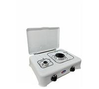 Parker Fornello 2 fuochi gas metano da Cucina o Campeggio made in italy - 5325CBm