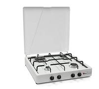 Parker Fornello a Gas Metano 4 Fuochi Piano Cottura con Bruciatore Doppia Corona 3,5 Kw Made in Italy - Mod. 542CBGPm/C