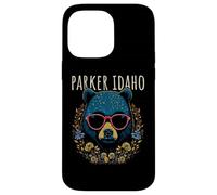Parker Idaho - Orso divertente con occhiali e fiori Custodia per iPhone 14 Pro Max