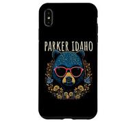Parker Idaho - Orso divertente con occhiali e fiori Custodia per iPhone XS Max