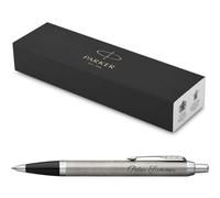 Parker IM Core Essentials Penna A Sfera In Metallo Spazzolato C.C. Con Incisione