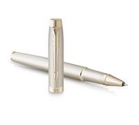 Parker Penna roller IM Monochrome punta fine inchiostro nero finitura champagne