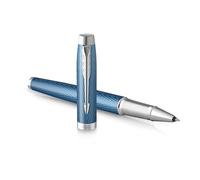 Parker Vector Penna Stilografica con Finiture Cromate, Blu
