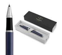 Parker IM Penna Roller Punta Fine e Ricarica di Inchiostro Nero Matte Blue