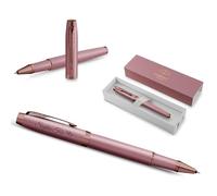 PARKER IM - Penna roller "The Finishing Touch Collection", con incisione personalizzata, ideale come regalo elegante (Mauve)