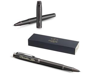 Parker IM Professionals Penna roller monocromatica con incisione - Penna di alta qualità - Confezione regalo - refill nero - Regalo personalizzato - Nome - Anniversario (bronzo)