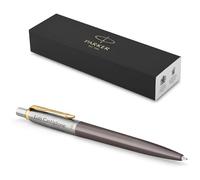 Parker Jotter Core Riciclato con incisione | Penna premium | Confezione regalo | Punta blu o nera | Regalo personalizzato | Nomi | Compleanno (Grigio GT)