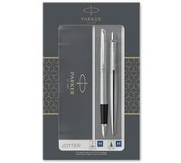 Gift Set DUO Jotter stainless steel CT sfera+stilografica M Parker