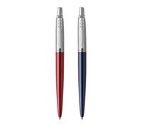 Parker Jotter London Duo Set Discovery Pack con Ballpoint e Penna Gel, Kensington Red/Royal Blue
