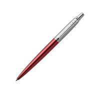 Parker Jotter Original penna a sfera a scatto, colore rosso e acciaio, Linea M 1,0 millimetri, inchiostro blu.