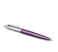 Parker Jotter Penna a Sfera con Dettagli Cromati, Confezione Regalo, Victoria Violet