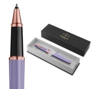 PARKER Meridian Penna roller | Lacca lillà con rifiniture in oro rosa | Punta fine | Penna da scrittura e Materiali per Cancelleria | Inchiostro Nero | Confezione regalo di lusso