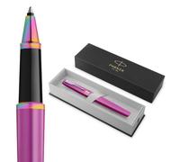 PARKER Meridian Penna roller | Vernice d'uva con rifiniture arcobaleno | Punta fine | Penna da scrittura e Materiali per Cancelleria | Inchiostro Nero | Confezione regalo di lusso