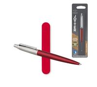 Parker Penna a sfera Jotter | Kensington Red | Punta media | Inchiostro blu con custodia in velluto