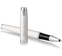 Parker Penna Rollerball IM Gloss White Con Punta Fine Inchiostro Nero
