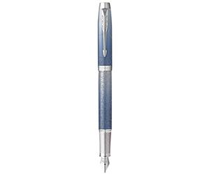 PARKER Penna stilografica IM Premium Special Edition Polar (Silver) M Blu
