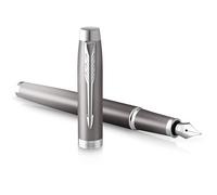 PARKER - 2203895 - Penna stilografica IM Monochrome Rituals Grey - punta M - grigio - Parker - 102745 - Conf. da 1 Pz. - 2203895