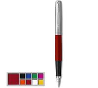 penna stilografica jotter original - punta m - fusto rosso - parker