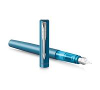 Parker Vector XL Penna Stilografica Medio Verde Blu Metallico Inchiostro Blu