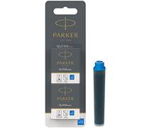 PARKER Quink ricariche per penne stilografiche, cartucce corte, inchiostro blu lavabile, 2 confezioni da 6