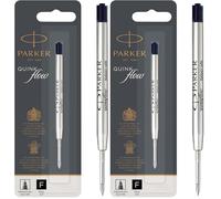 Parker Quinkflow ricarica per penna a sfera | punta fine | nero (Confezione da 2)