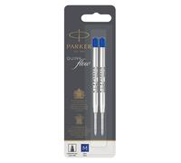 Parker Quinkflow ricarica per penna a sfera punta media blu confezione da 2