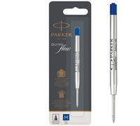 Parker Quinkflow ricarica per penna a sfera, punta media, blu Punta media Blu