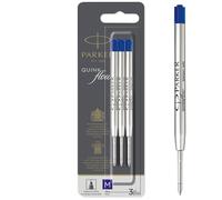 Parker Ricariche inchiostro per penna a sfera QUINKflow - punta media - blu - blister 3 pezzi