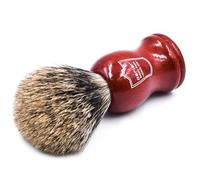 Parker Rasoio di sicurezza Premium Handmade "LONG LOFT" Pennello da barba in pura setola a 3 bande con manico in palissandro e supporto per pennello incluso