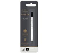 Parker Ricarica per penna roller Quink punta media nera singola 1950323