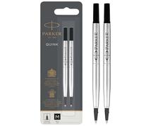 Parker ricarica per penna roller | punta media | nero | confezione da 2
