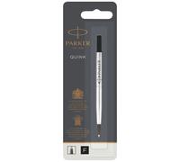 Parker Ricarica per penna roller QUINK – Punta fine – Nero – 1 pezzo