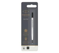 Parker Ricarica per penna roller Quink punta media nera singola 1950323