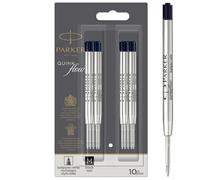 Parker ricariche inchiostro per penne a sfera | punta media | nero | 10 pezzi