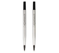 Parker Ricariche per penna a sfera Quink, punta fine da 0,5 mm, inchiostro nero, confezione da 2