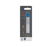 Parker Rollerball Pen Refills Medium Point Blue QUINK Ink 2 Count medium n