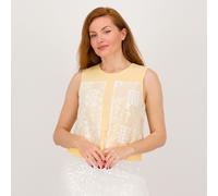 Parker & Rowe Canotta in georgette con paillettes applicate