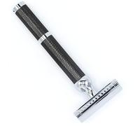 Parker Safety Razor 71R Rasoio di sicurezza a doppio bordo con manico lungo di peso medio - Manico in ottone elettrolitico nero