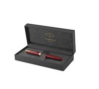 PARKER Sonnet penna roller, laccatura di colore rosso con finiture in oro, penni